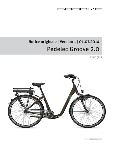 Manuel du propriétaire | Derby cycle Pedelec Groove - 2014 Manuel utilisateur | Fixfr