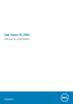 Dell Vostro 15 7580 laptop Manuel du propriétaire