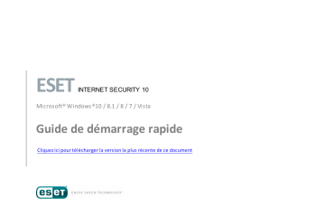 ESET Internet Security 10 Manuel utilisateur | Fixfr