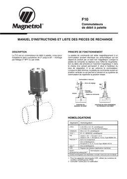 Magnetrol Model F10 Manuel utilisateur
