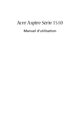 Acer Aspire 1510 Manuel utilisateur