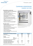 ELECTROLUX LAUNDRY SYSTEMS W41100H Manuel utilisateur