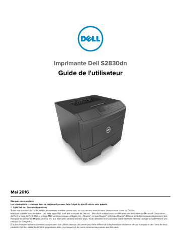 Dell S2830dn Smart Printer printers accessory Manuel utilisateur | Fixfr