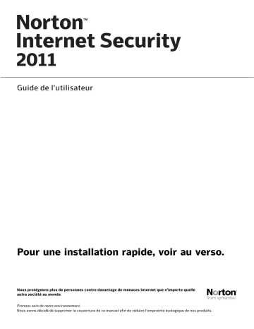 Mode d'emploi | Symantec Norton Internet Security 2011 Manuel utilisateur | Fixfr