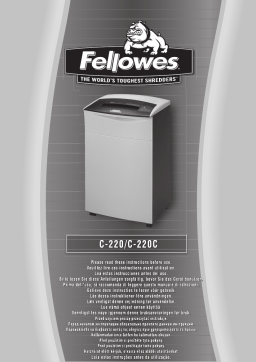 Fellowes C-220C Manuel utilisateur