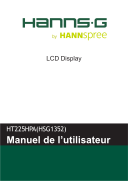 Hannspree HT 225 HPA Touch Monitor Manuel utilisateur