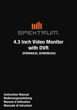 Spektrum 4.3" FPV Video Monitor Manuel utilisateur