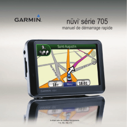 Garmin Nüvi 765 Manuel utilisateur