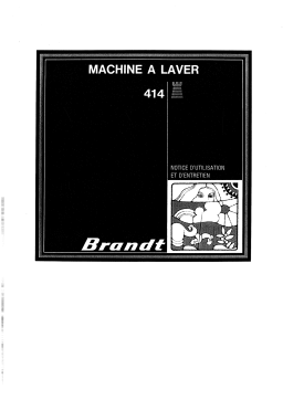 Brandt STATO414 Manuel utilisateur