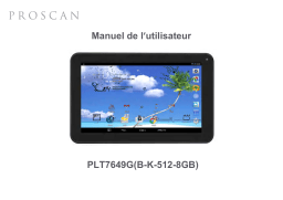 ProScan PLT 7649G B-K-512-8GB Manuel utilisateur