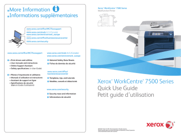 Xerox 7525/7530/7535/7545/7556 WorkCentre Mode d'emploi | Fixfr