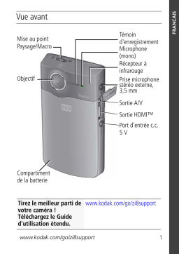 Kodak Zi8 Manuel utilisateur