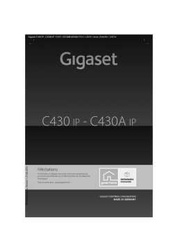 Gigaset C430A IP Manuel utilisateur