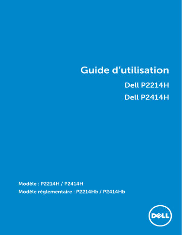 Dell P2214H electronics accessory Manuel utilisateur | Fixfr