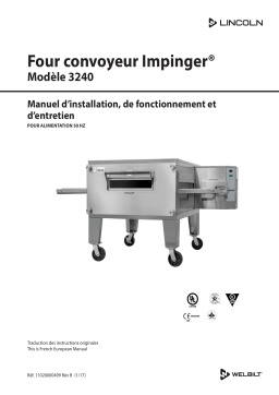 Lincoln Impinger Conveyor Oven Model 3240 50HZ Manuel utilisateur