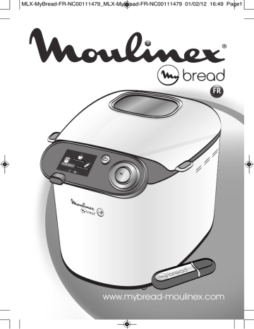 Moulinex OW550130 machine a pain my bread blanc Manuel utilisateur | Fixfr