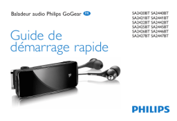 Philips SA2446BT/02 Manuel utilisateur