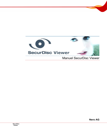 Manuel du propriétaire | Nero SecurDisc Viewer Manuel utilisateur | Fixfr