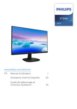 Philips 273V7QSB Moniteur LCD Manuel utilisateur