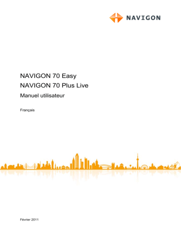 Manuel du propriétaire | Navigon 70 PREMIUM LIVE Manuel utilisateur | Fixfr