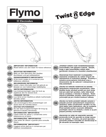 Manuel du propriétaire | Flymo TWIST'N'EDGE 25 Manuel utilisateur | Fixfr