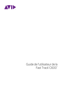 Avid M-Audio FastTrack C600 Manuel utilisateur