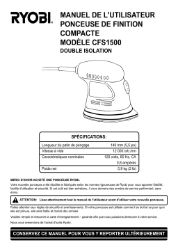 Ryobi CFS1500 Manuel utilisateur