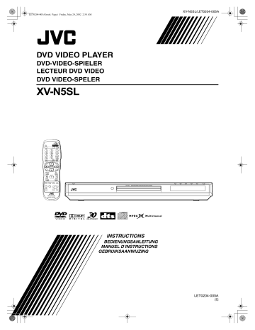 Manuel du propriétaire | JVC XV-N5 Manuel utilisateur | Fixfr