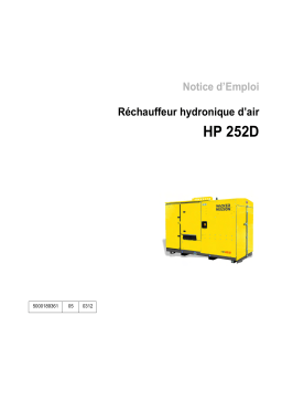 Wacker Neuson HP252 Hydronic Air Heater Manuel utilisateur