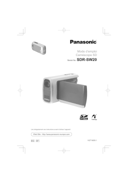 Panasonic SDRSW20 Operating instrustions