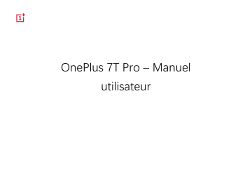 OnePlus 7T Pro Manuel utilisateur | Fixfr