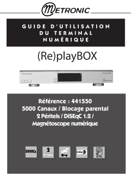 Metronic TERMINAL NUMERIQUE REPLAYBOX Manuel utilisateur