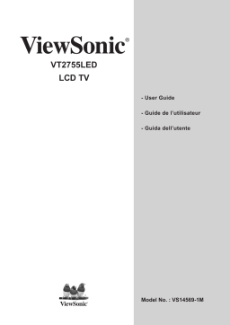 ViewSonic VT2755LED Manuel utilisateur