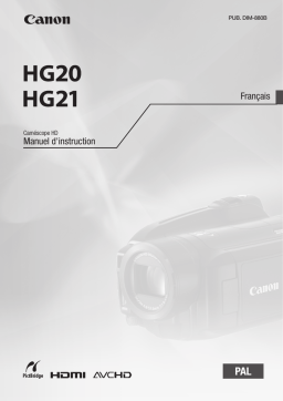 Canon HG20 Manuel utilisateur