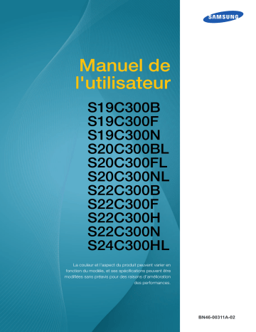 Manuel du propriétaire | Samsung SYNCMASTER S24C310HL Manuel utilisateur | Fixfr