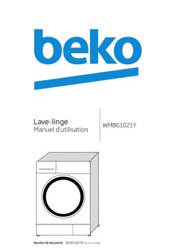 Beko WMB 61021 Y Lave-linge Manuel utilisateur