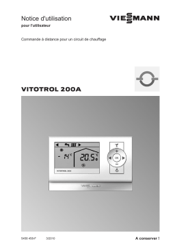 Viessmann VITOTROL 200A Manuel utilisateur