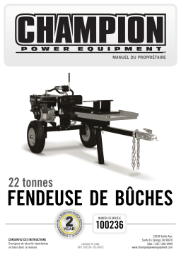 Champion Power Equipment 100236 Manuel utilisateur