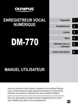 Olympus DM 770 Manuel utilisateur