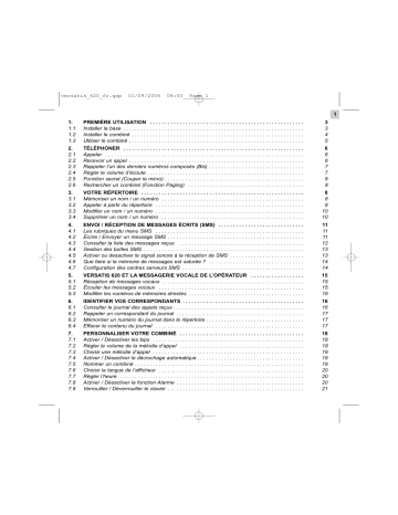 Manuel du propriétaire | ORANGE VERSATIS 620 Manuel utilisateur | Fixfr
