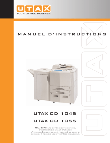 CD 1045 | Mode d'emploi | Utax CD 1055 Copy System Manuel utilisateur | Fixfr