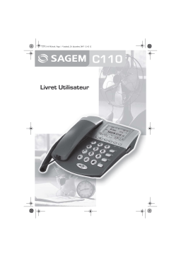 Sagem C110 Manuel utilisateur