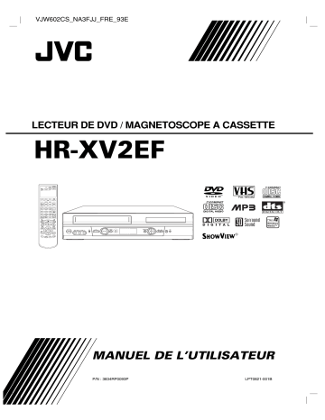 Manuel du propriétaire | JVC HR-XV2EF Manuel utilisateur | Fixfr