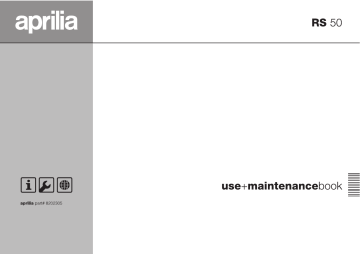 Manuel du propriétaire | APRILIA RS 50 Manuel utilisateur | Fixfr
