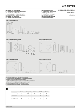 sauter ADM 322 Drehantrieb Manuel utilisateur