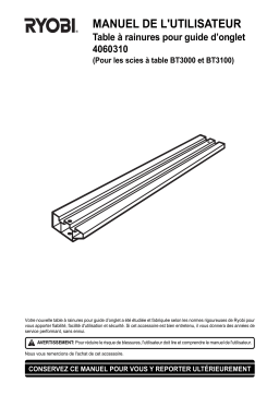 Ryobi 4060310 Manuel utilisateur