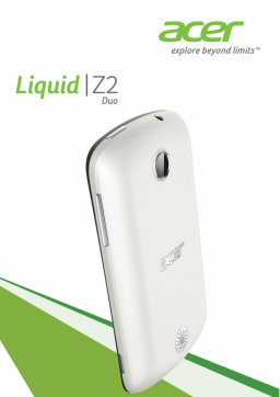 Acer Liquid Z2 Duo - Dual SIM Z120 Manuel utilisateur