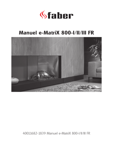 Manuel du propriétaire | Faber e-MatriX 800-II Manuel utilisateur | Fixfr