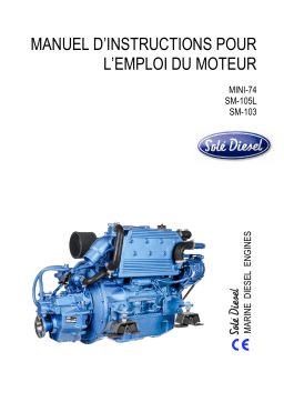 Solé Diesel SM-103 Engine Manuel utilisateur