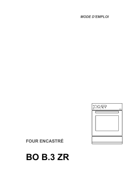 Therma BOB.3ZRWS Manuel utilisateur